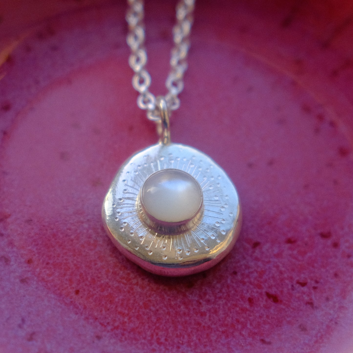 Mother-of-Pearl Starburst Pendant
