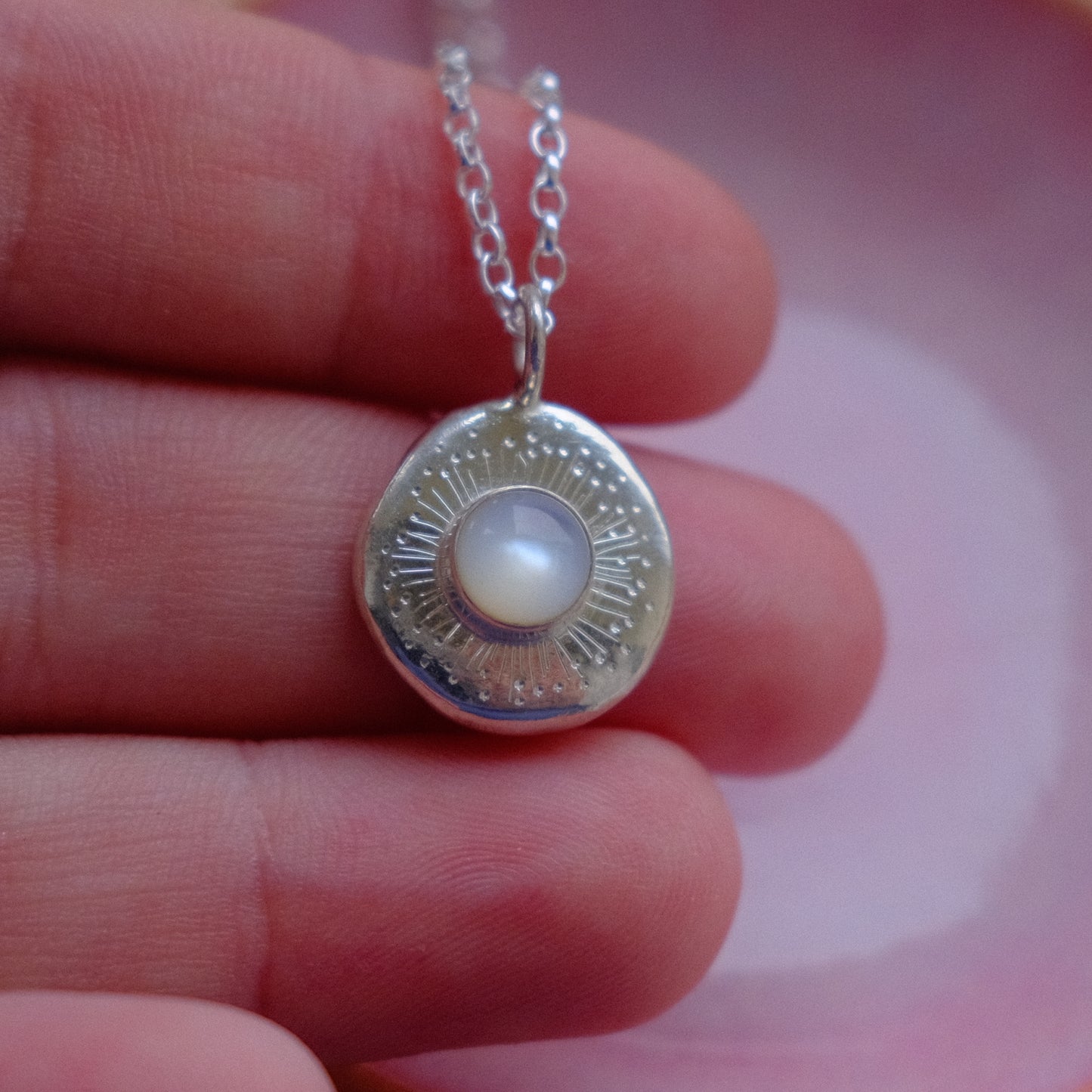 Mother-of-Pearl Starburst Pendant