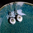 Dainty Starburst Earrings - Peridot