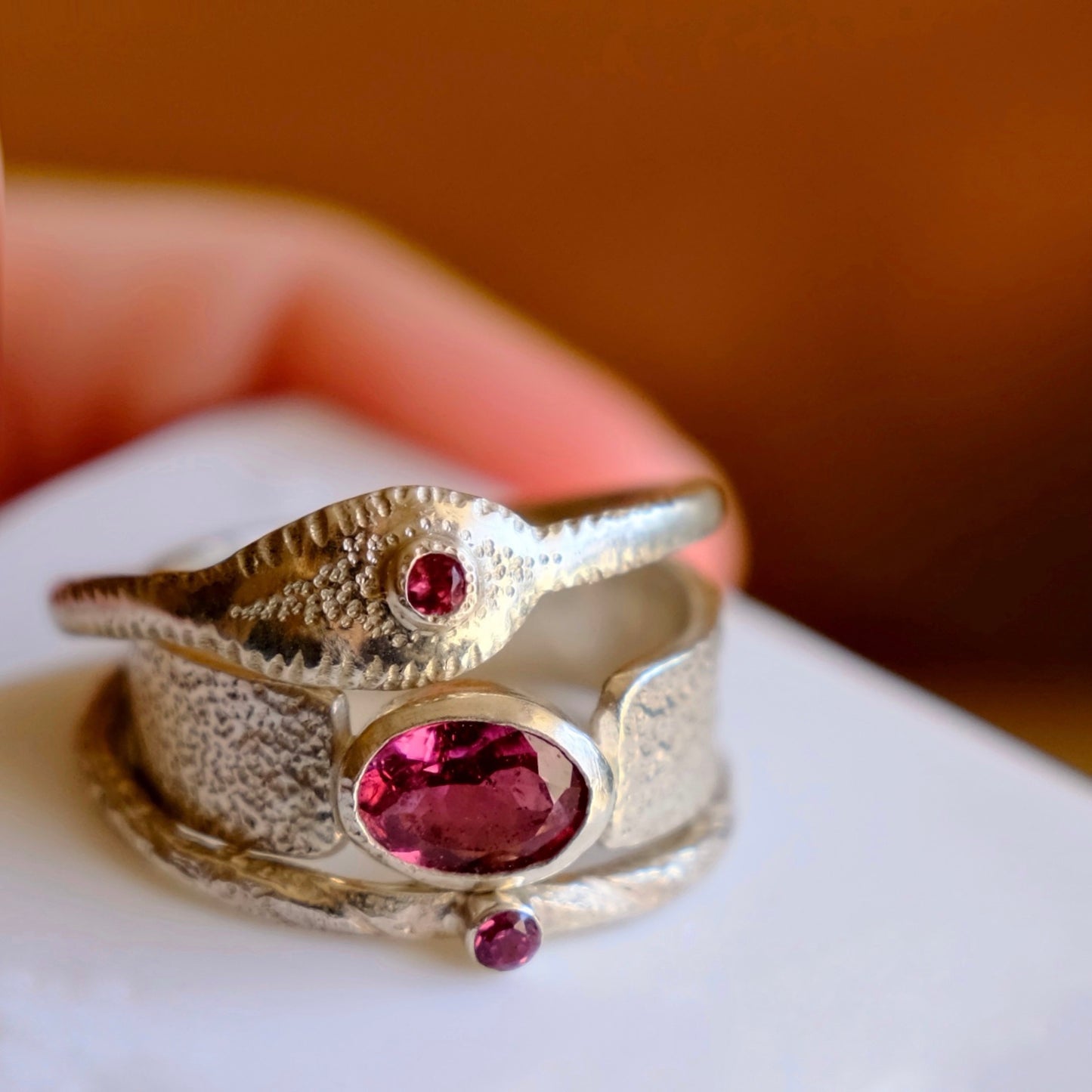Pink Topaz Ring
