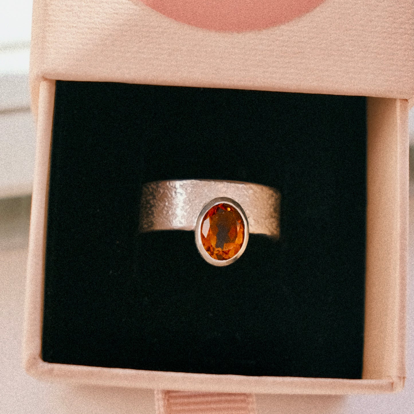 Citrine and Sterling Silver Ring