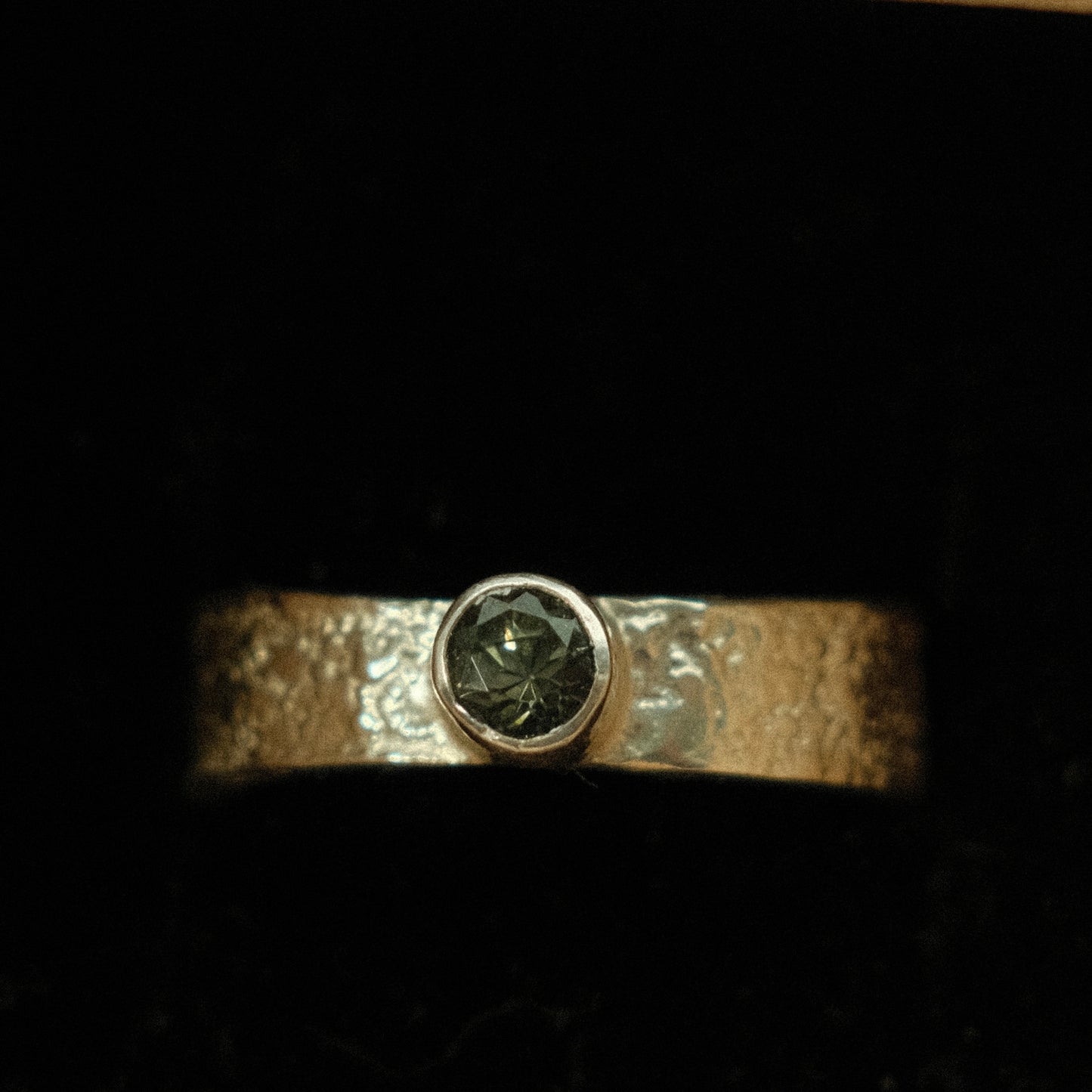 Dark Grey Brazilian Tourmaline Ring