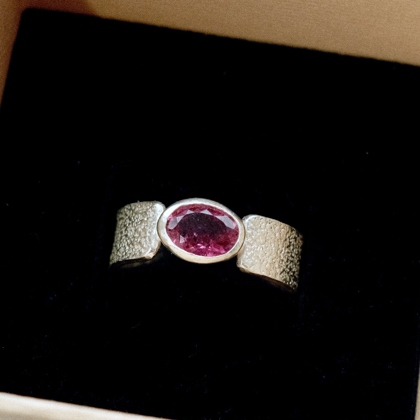 Pink Topaz Ring