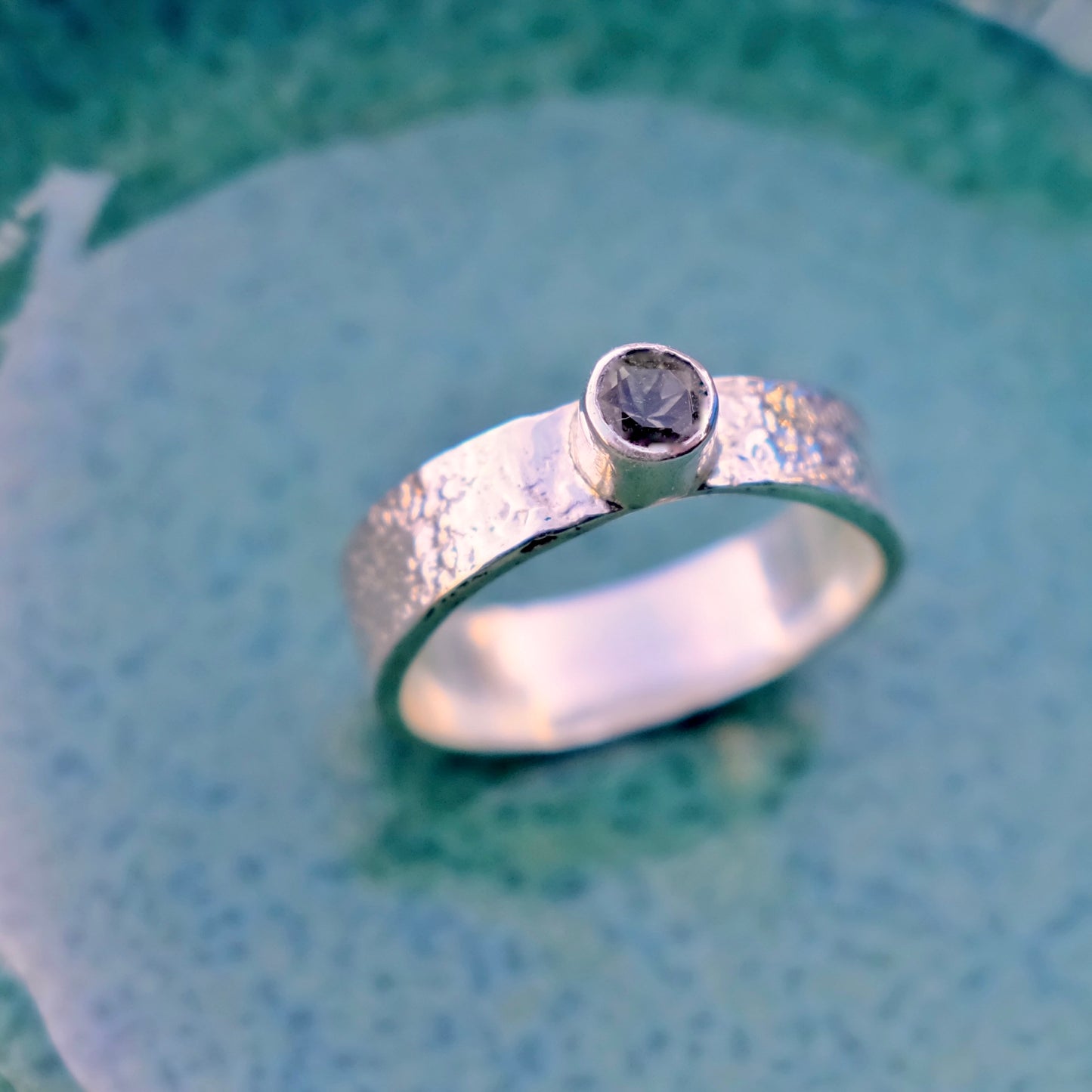 Dark Grey Brazilian Tourmaline Ring