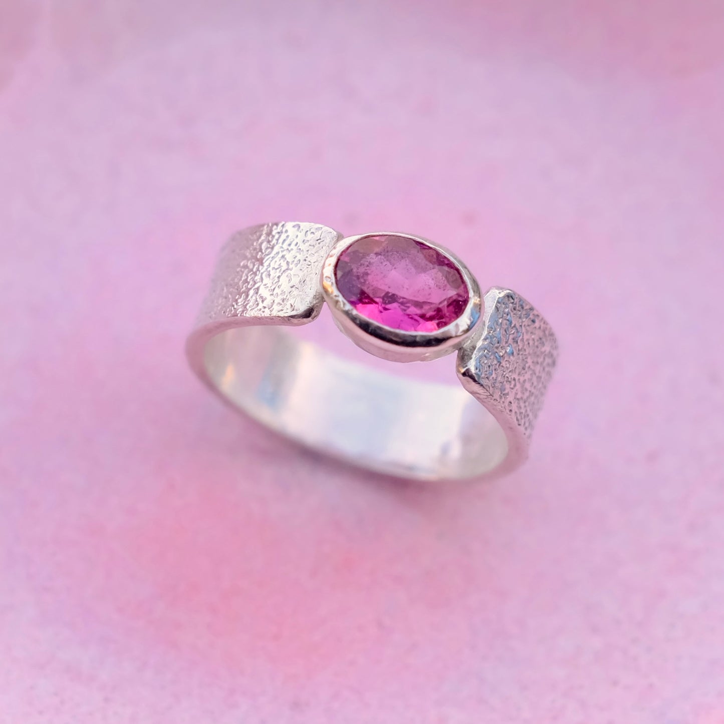 Pink Topaz Ring