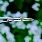 Dainty Peridot Textured Ring