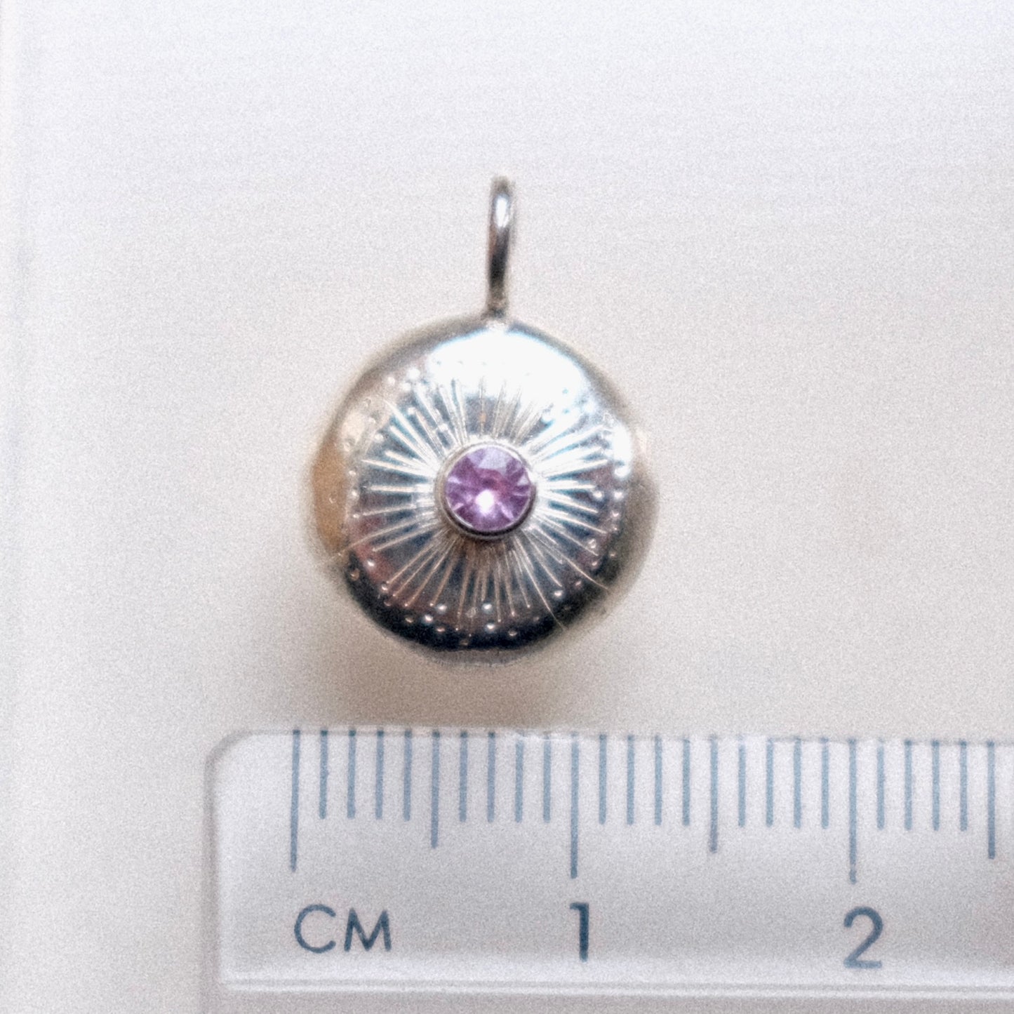 Baby Pink Sapphire Starburst Pendant