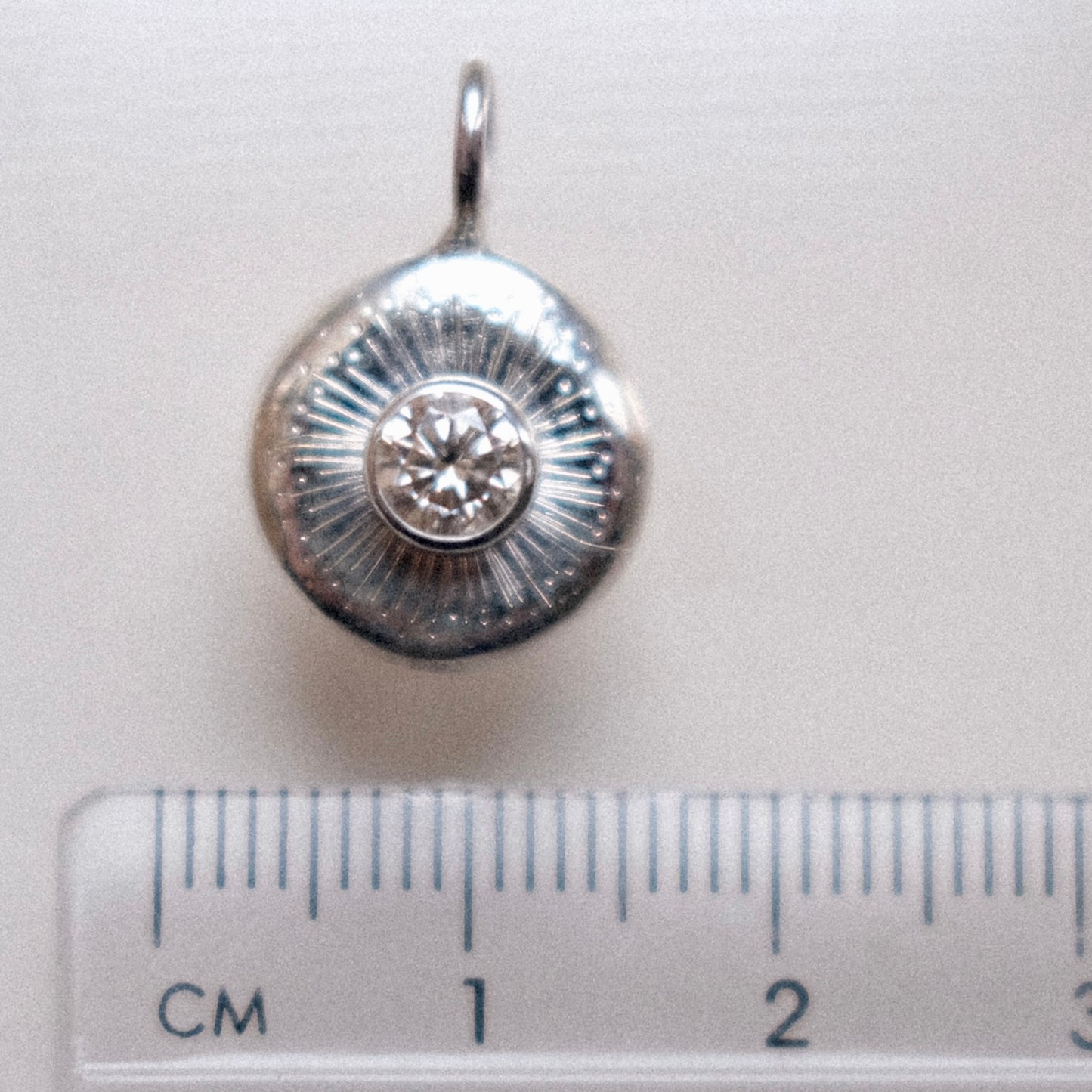 Champagne Moissanite Starburst Pendant