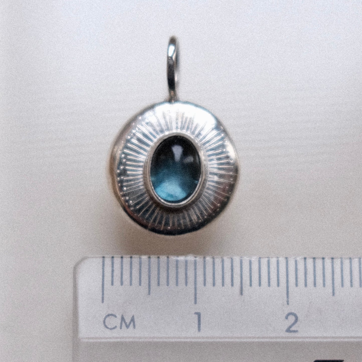 London Blue Topaz Starburst Pendant