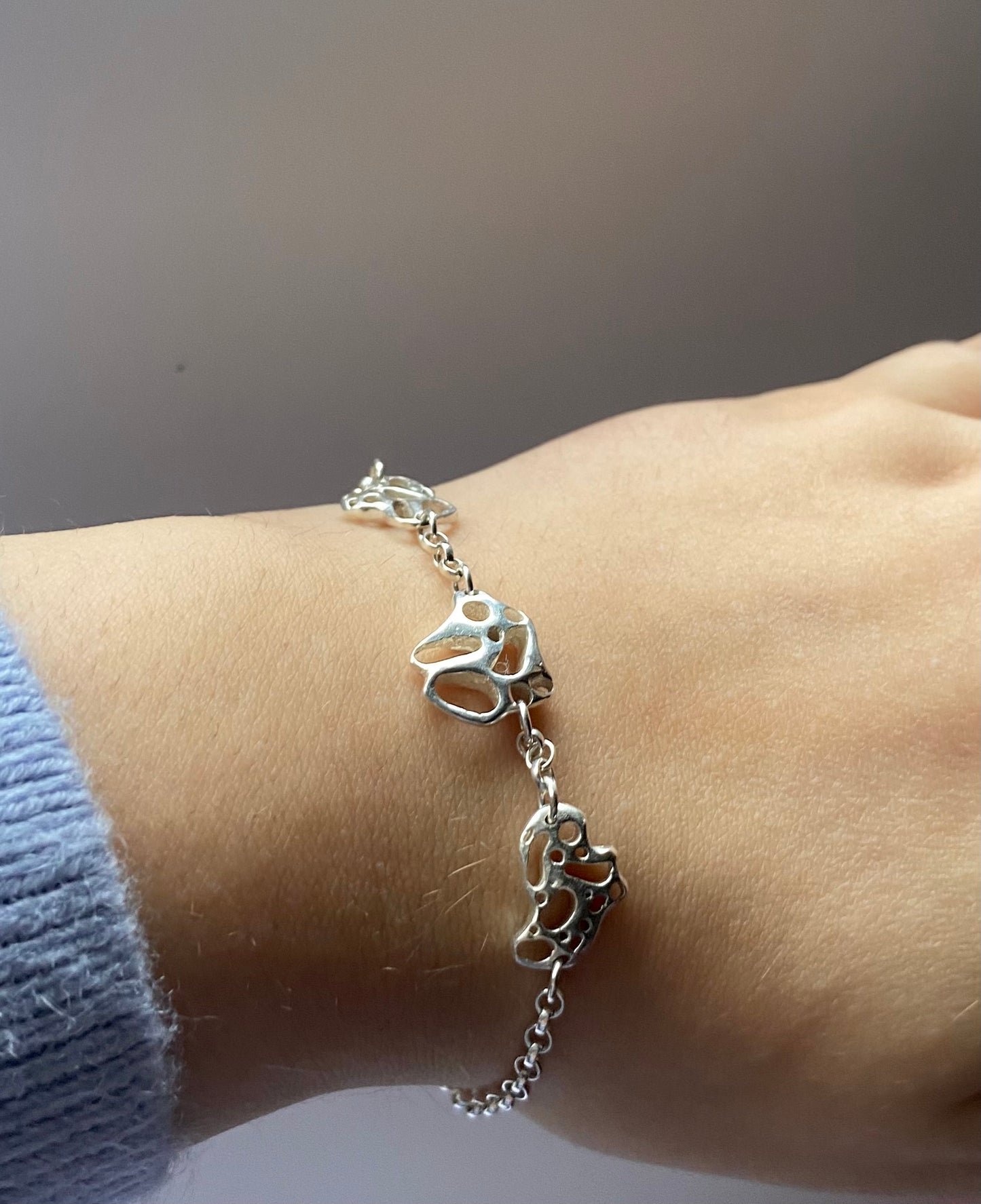 Sterling Silver Igneous bracelet - Trio