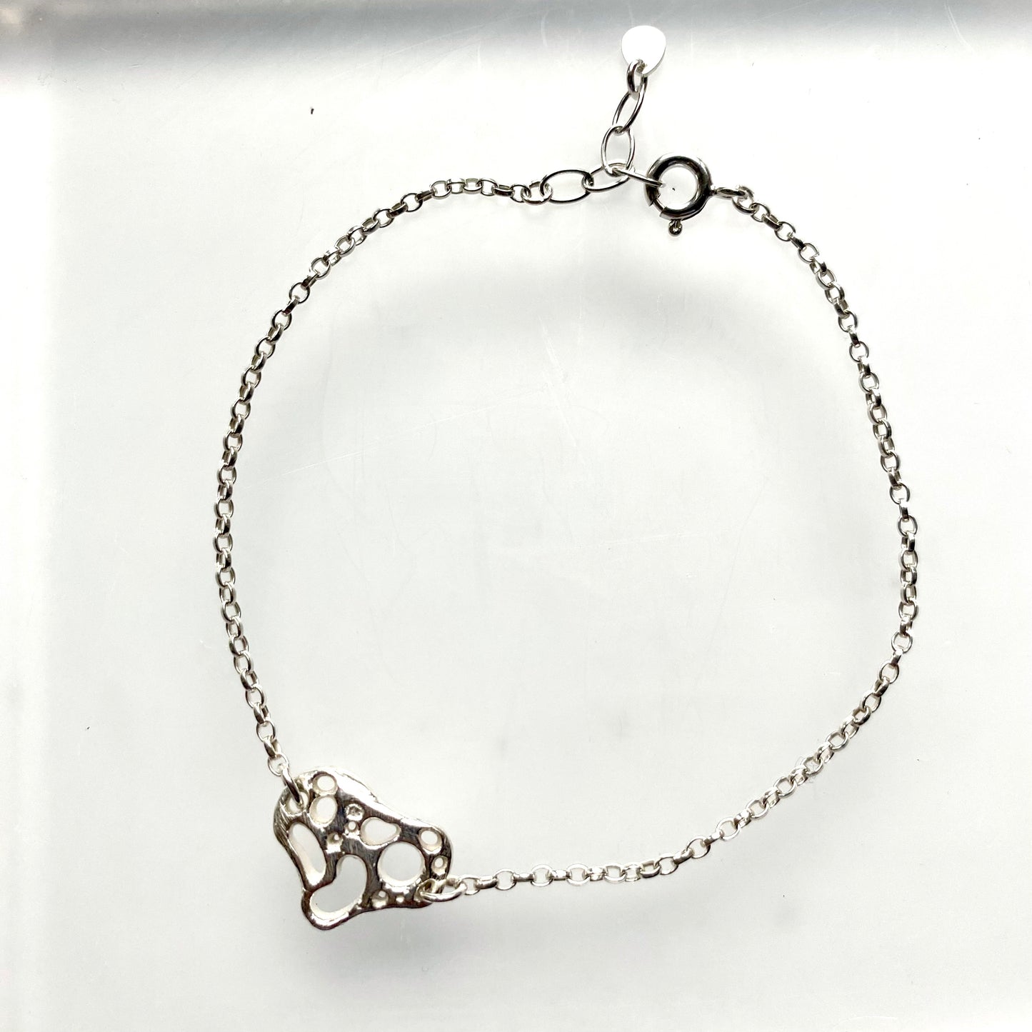 Sterling Silver Igneous bracelet - Small Charm
