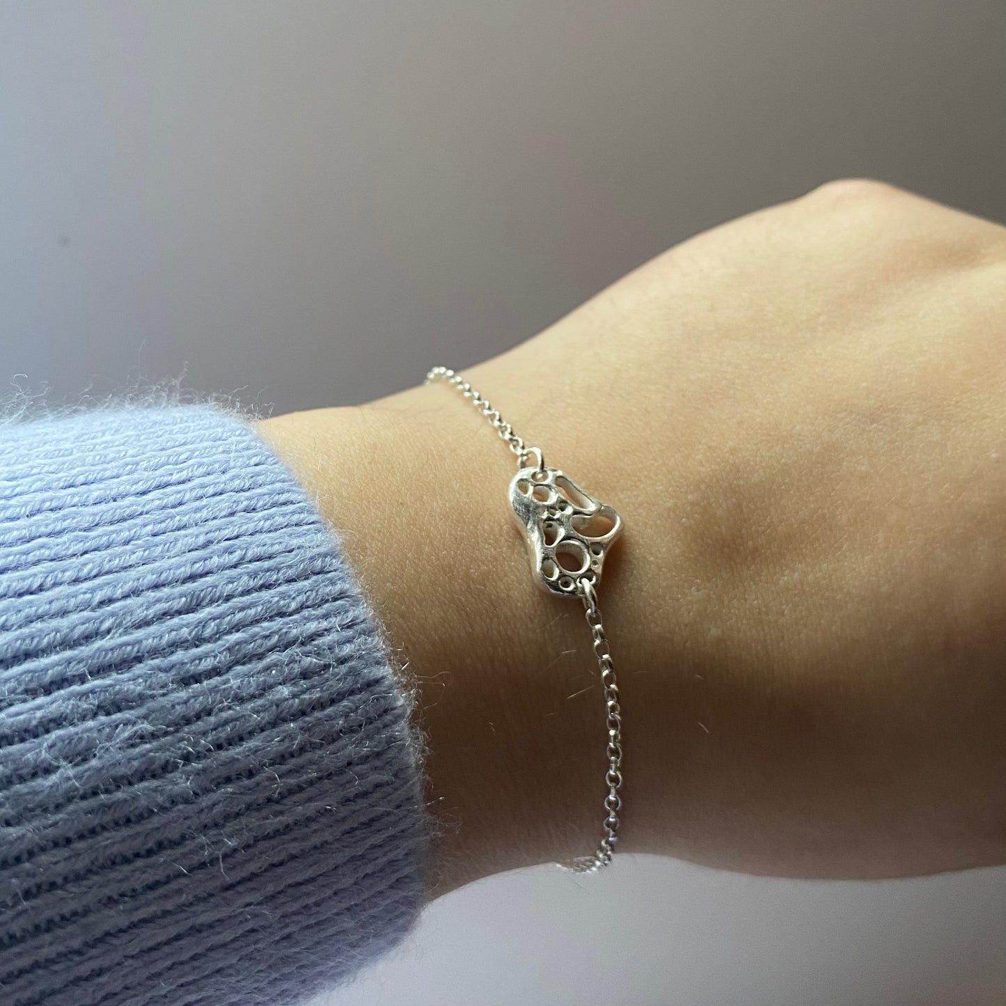 Sterling Silver Igneous bracelet - Small Charm