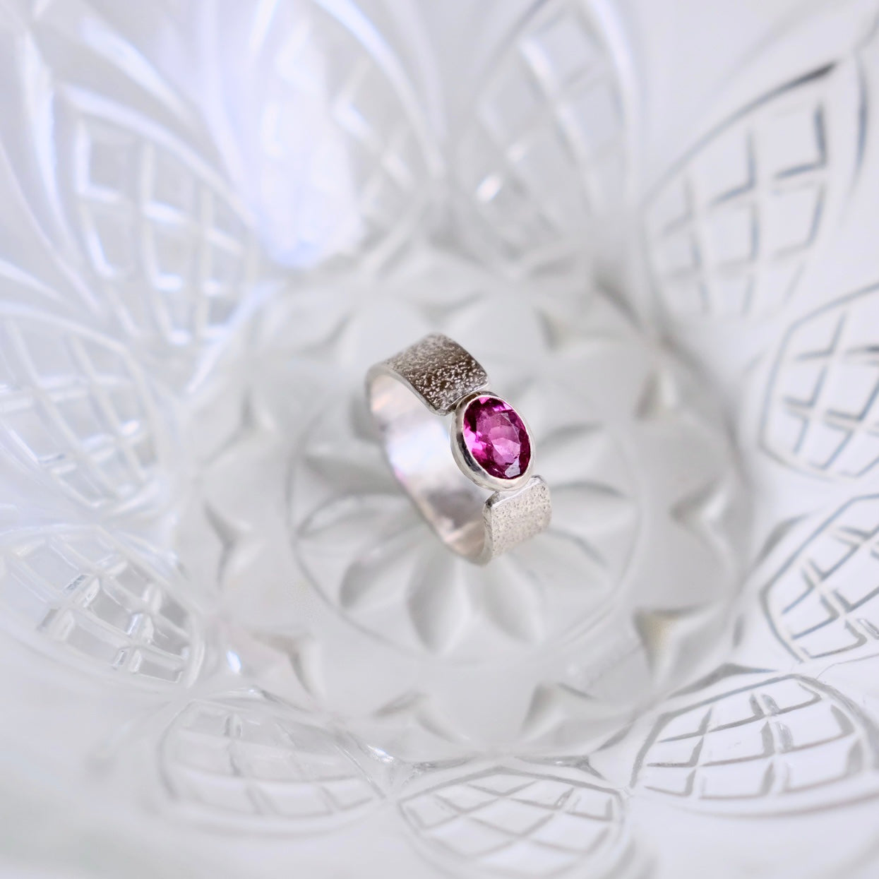 Pink Topaz Ring