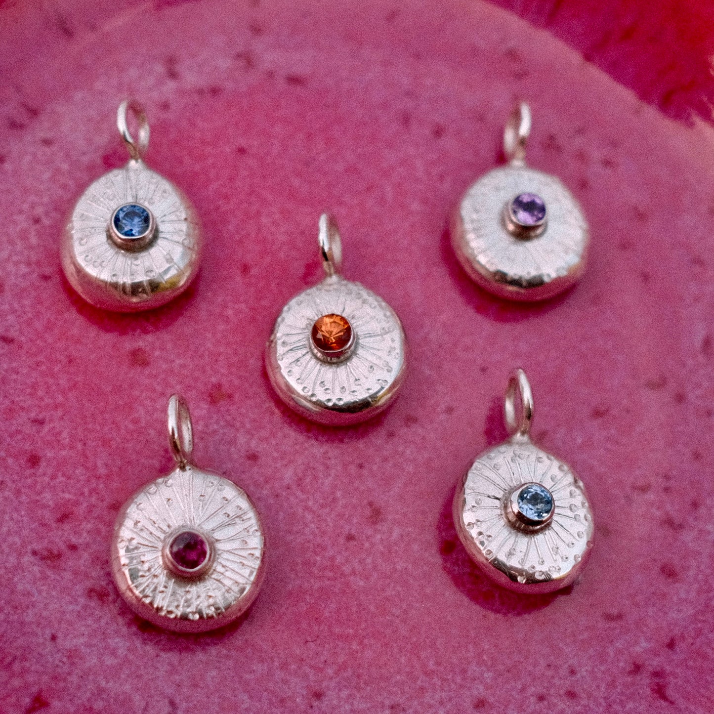 Dainty Starburst Pendants - Multiple Colours