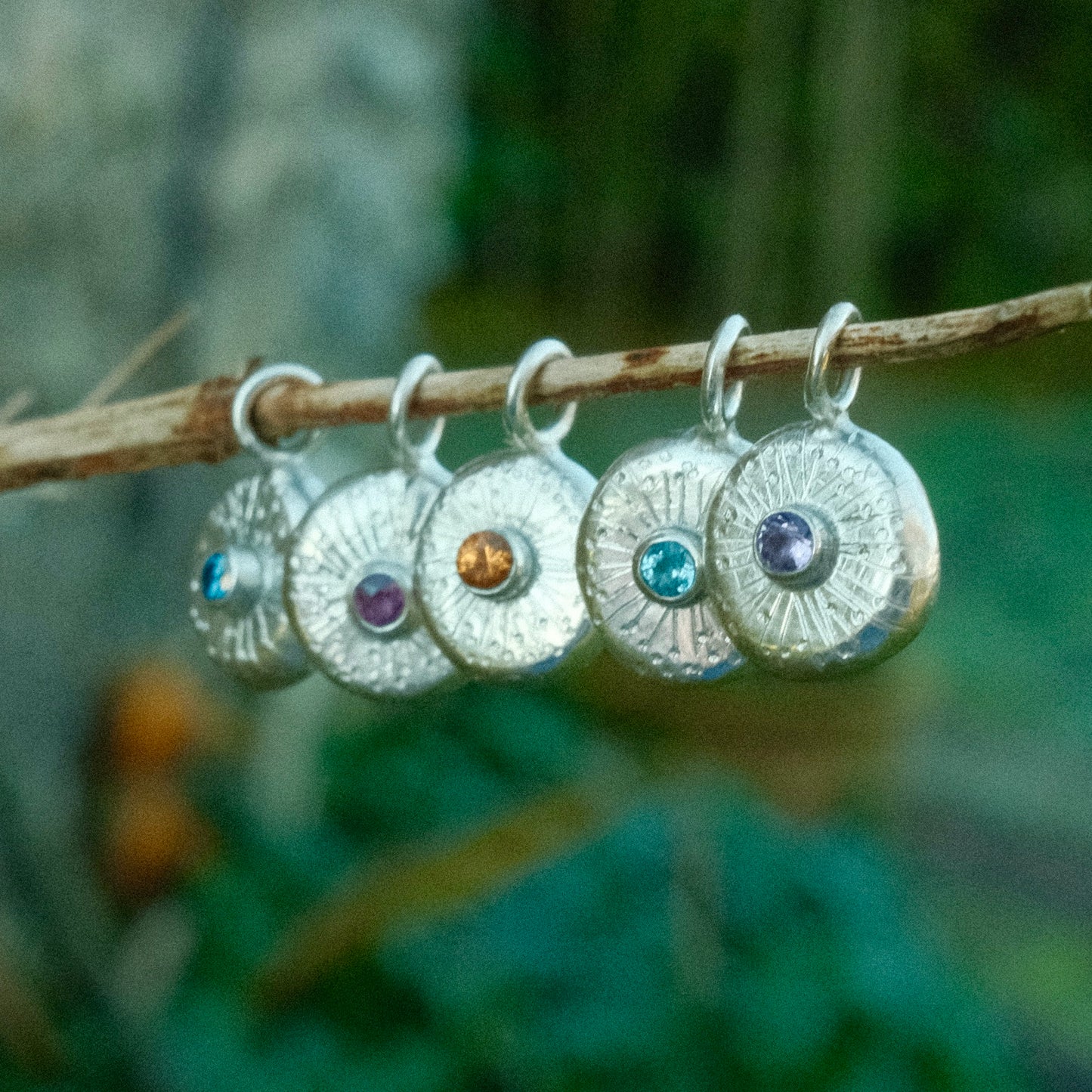 Dainty Starburst Pendants - Multiple Colours
