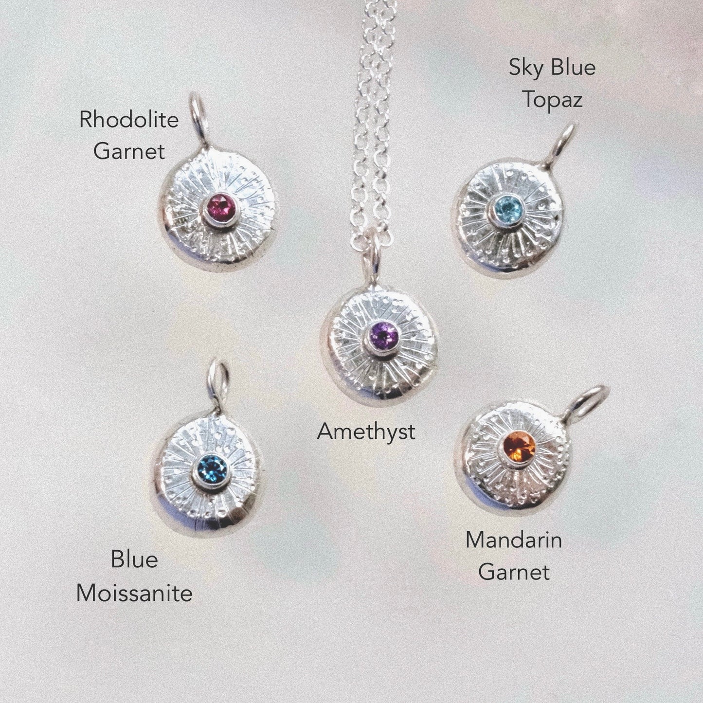 Dainty Starburst Pendants - Multiple Colours