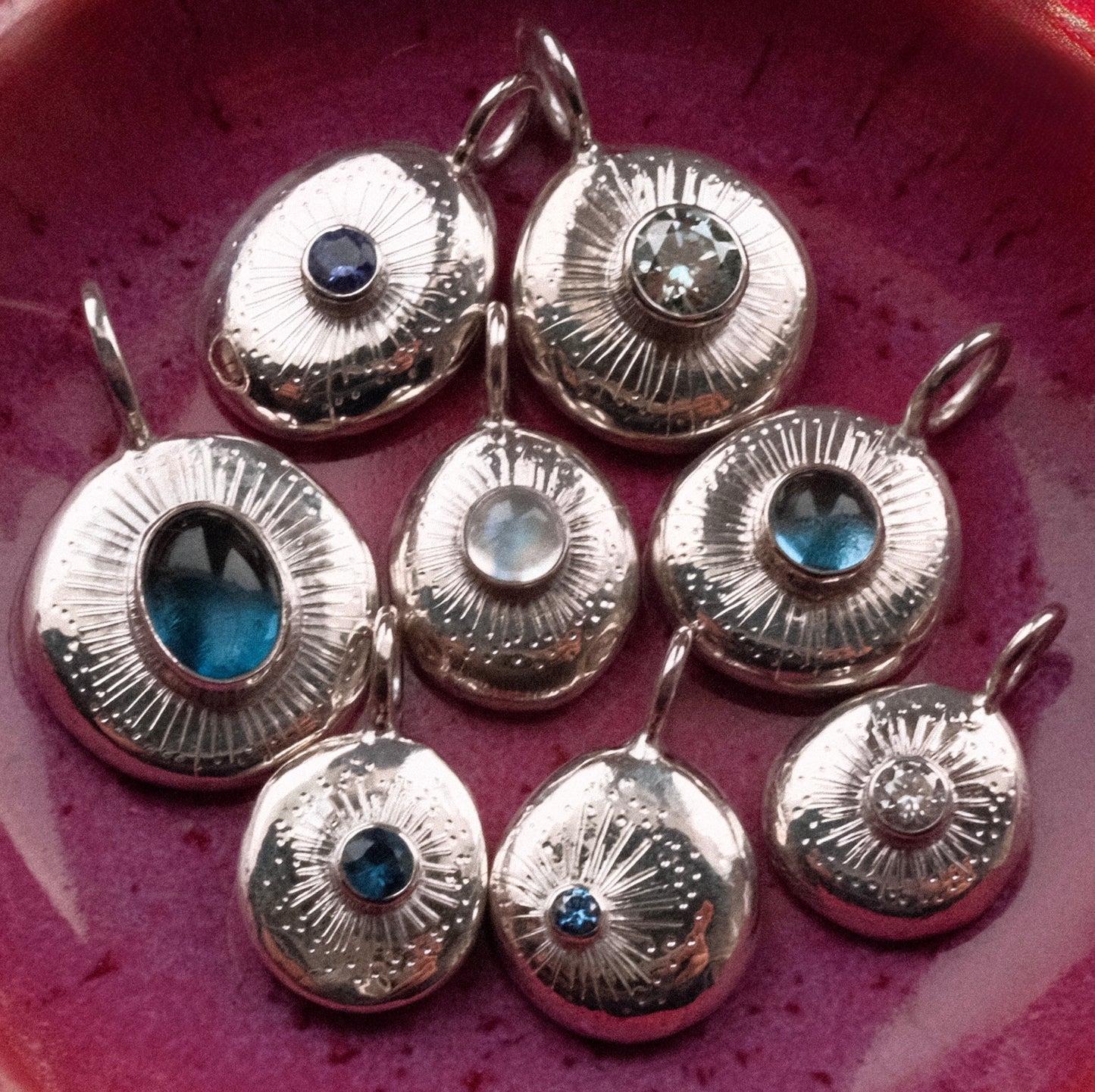 London Blue Topaz Starburst Pendant