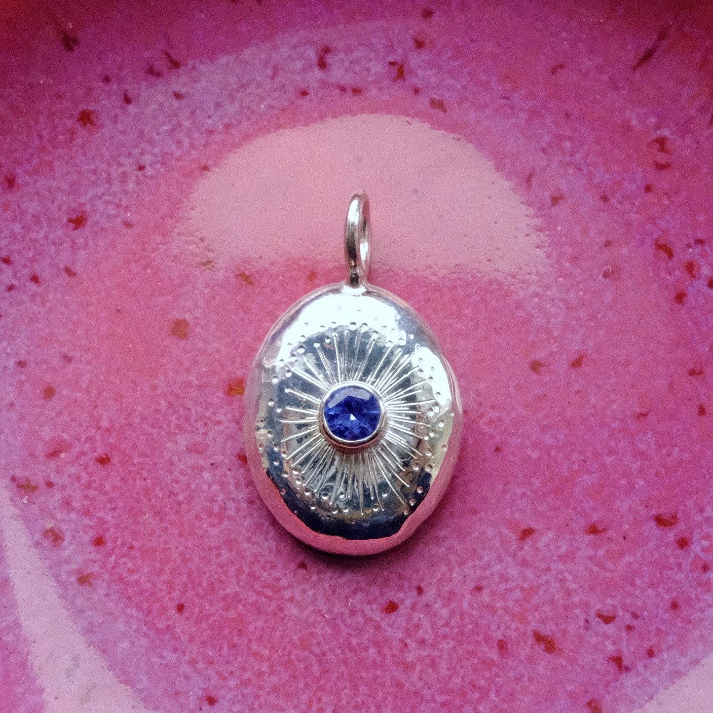 Sapphire Starburst Pendant