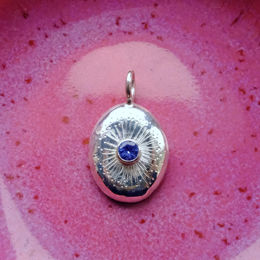 Sapphire Starburst Pendant