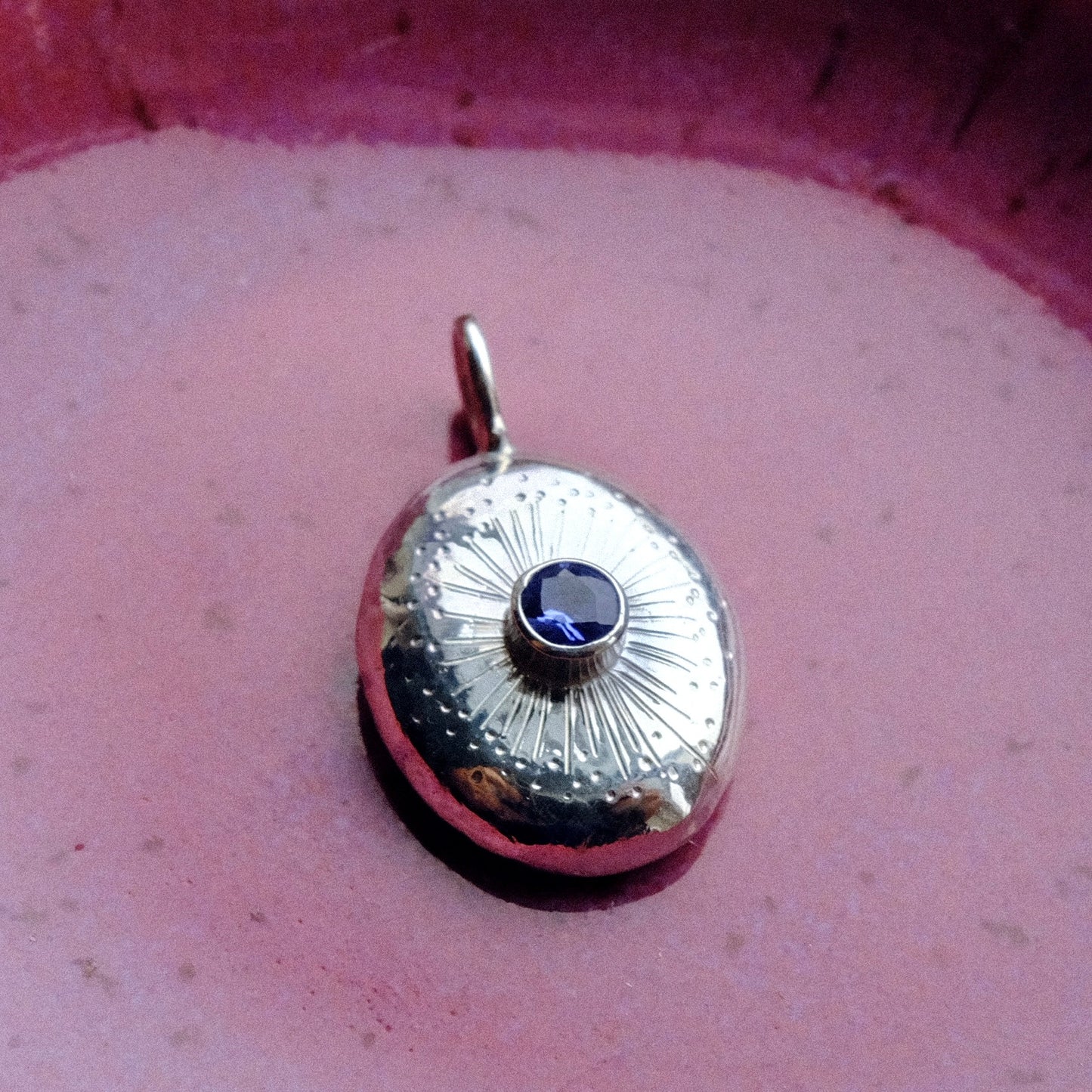 Sapphire Starburst Pendant