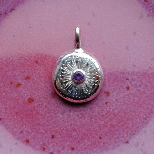 Amethyst Starburst Pendant