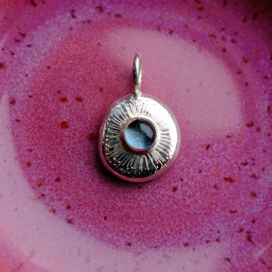 London Blue Topaz Starburst Pendant