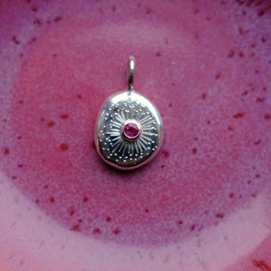 Ruby Starburst Pendant