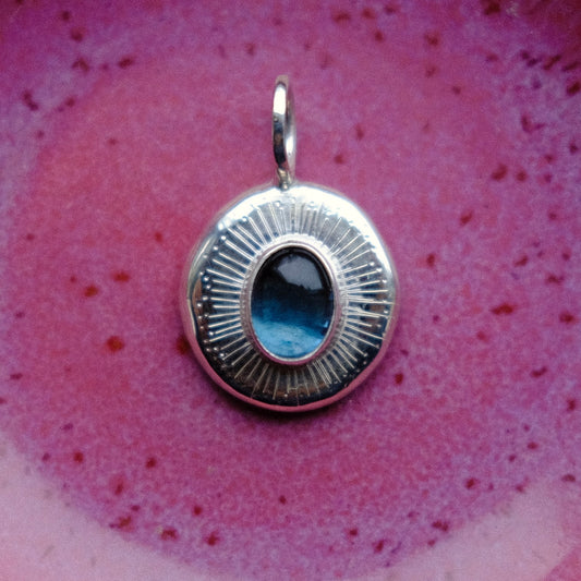 London Blue Topaz Starburst Pendant