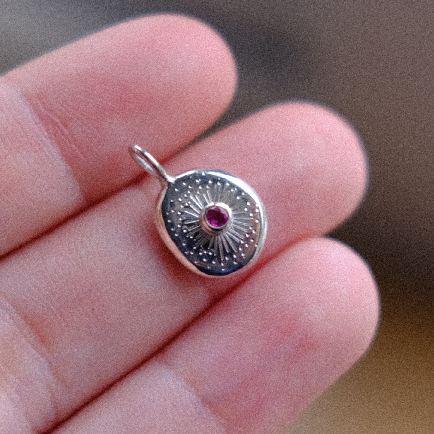 Ruby Starburst Pendant