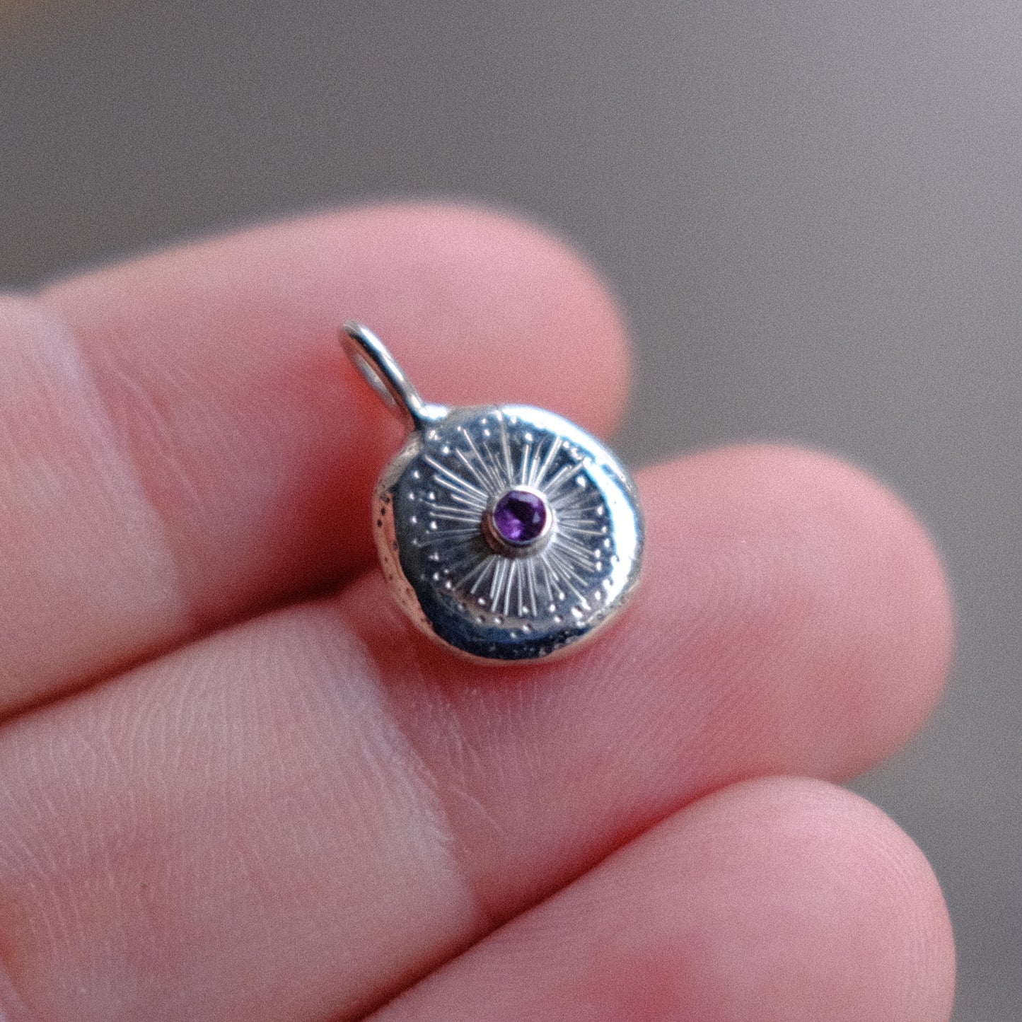 Amethyst Starburst Pendant