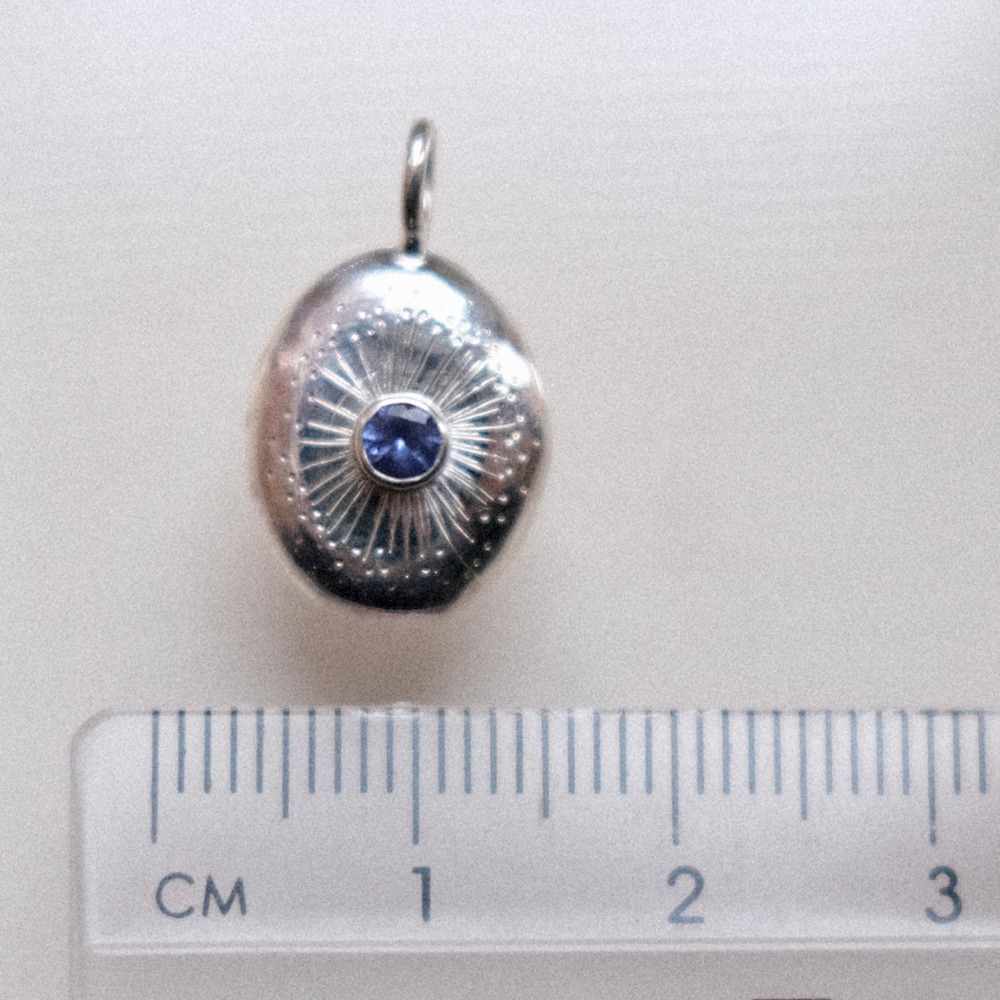 Sapphire Starburst Pendant